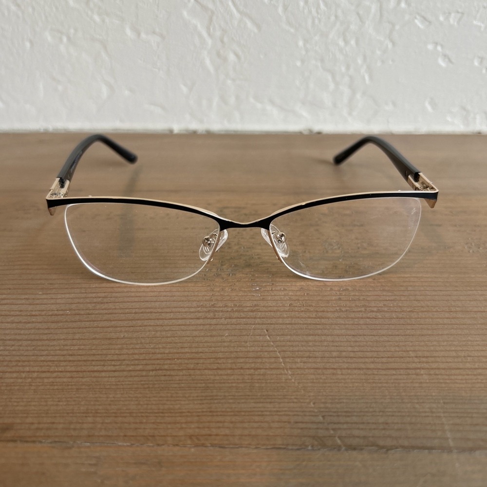 Just!‎ 308 Blue Rectangular Frames Only EyeGlasses 53-17-135